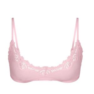 SKIMS size medium FITS EVERYBODY LACE SCOOP BRALETTE cherry blossom